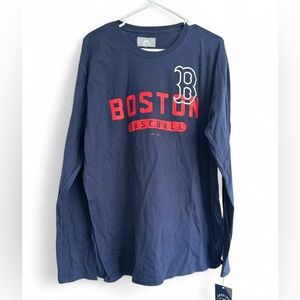 NWT Majestic Men’s MLB Boston Red Sox Long Sleeve T-Shirt XL Navy Blue